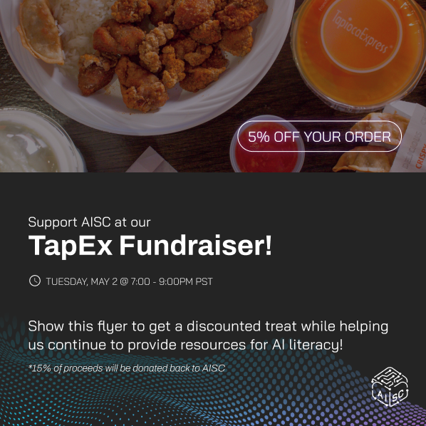 TapEx Fundraiser Flyer