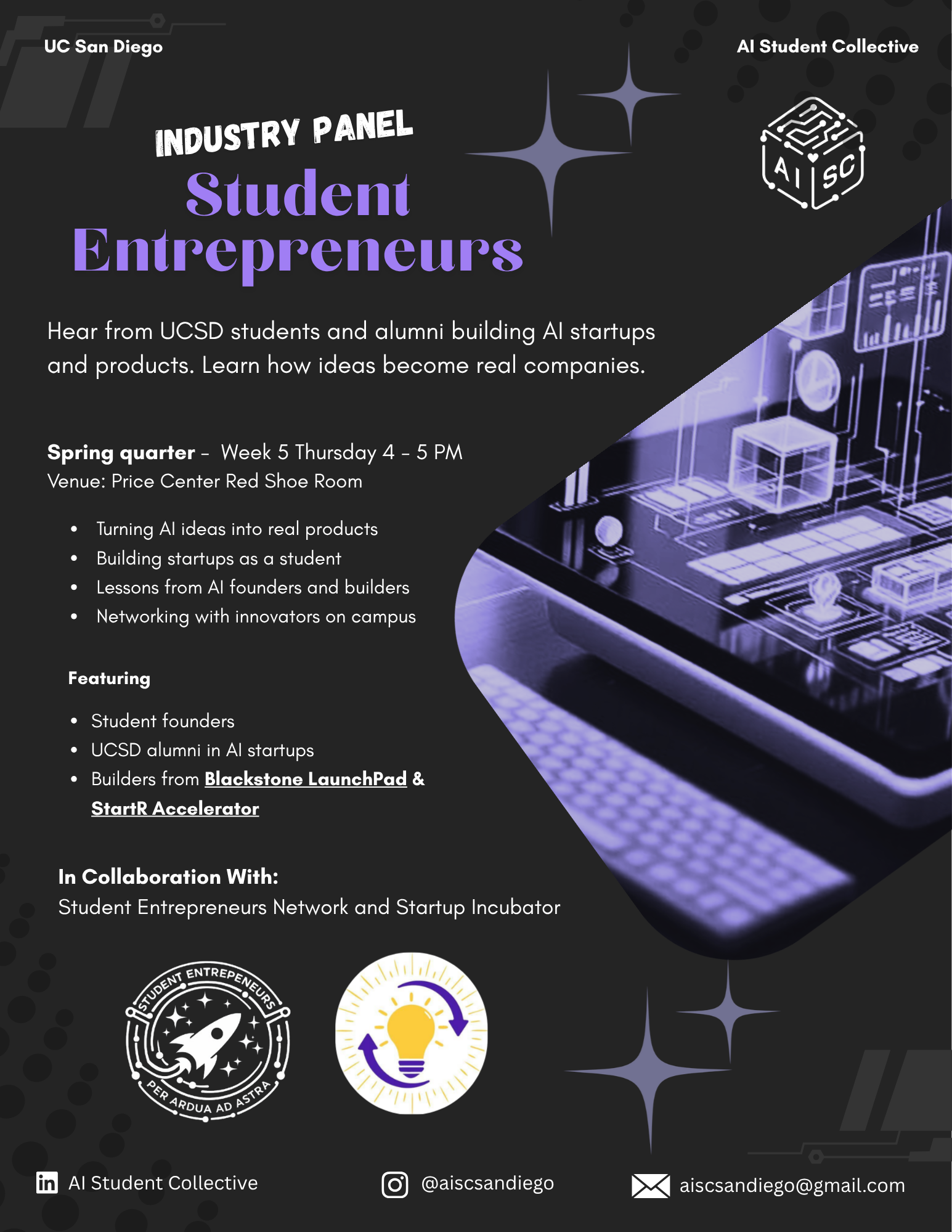 AI Industry Panel: Student Entrepreneurs Event